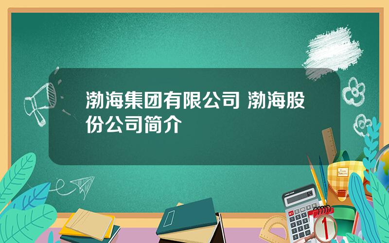 渤海集团有限公司 渤海股份公司简介